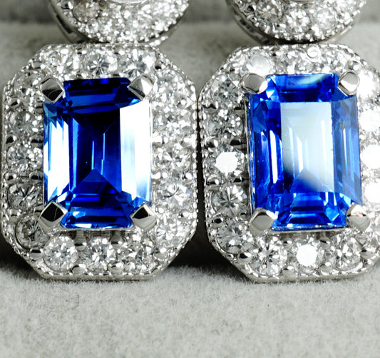 サファイア アコヤ ピアス