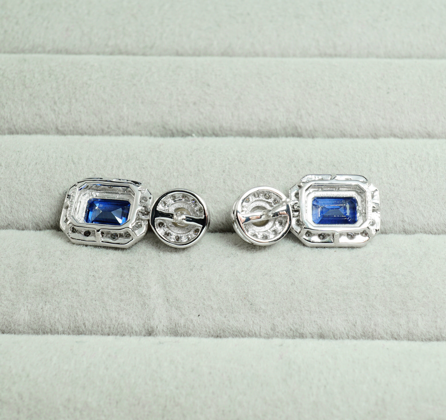 サファイア アコヤ ピアス