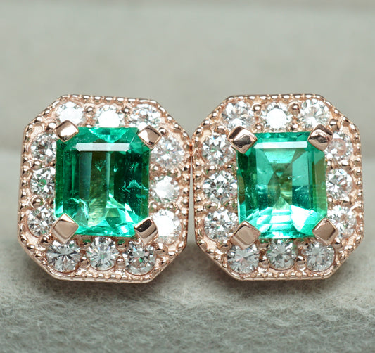 エメラルド ピアス