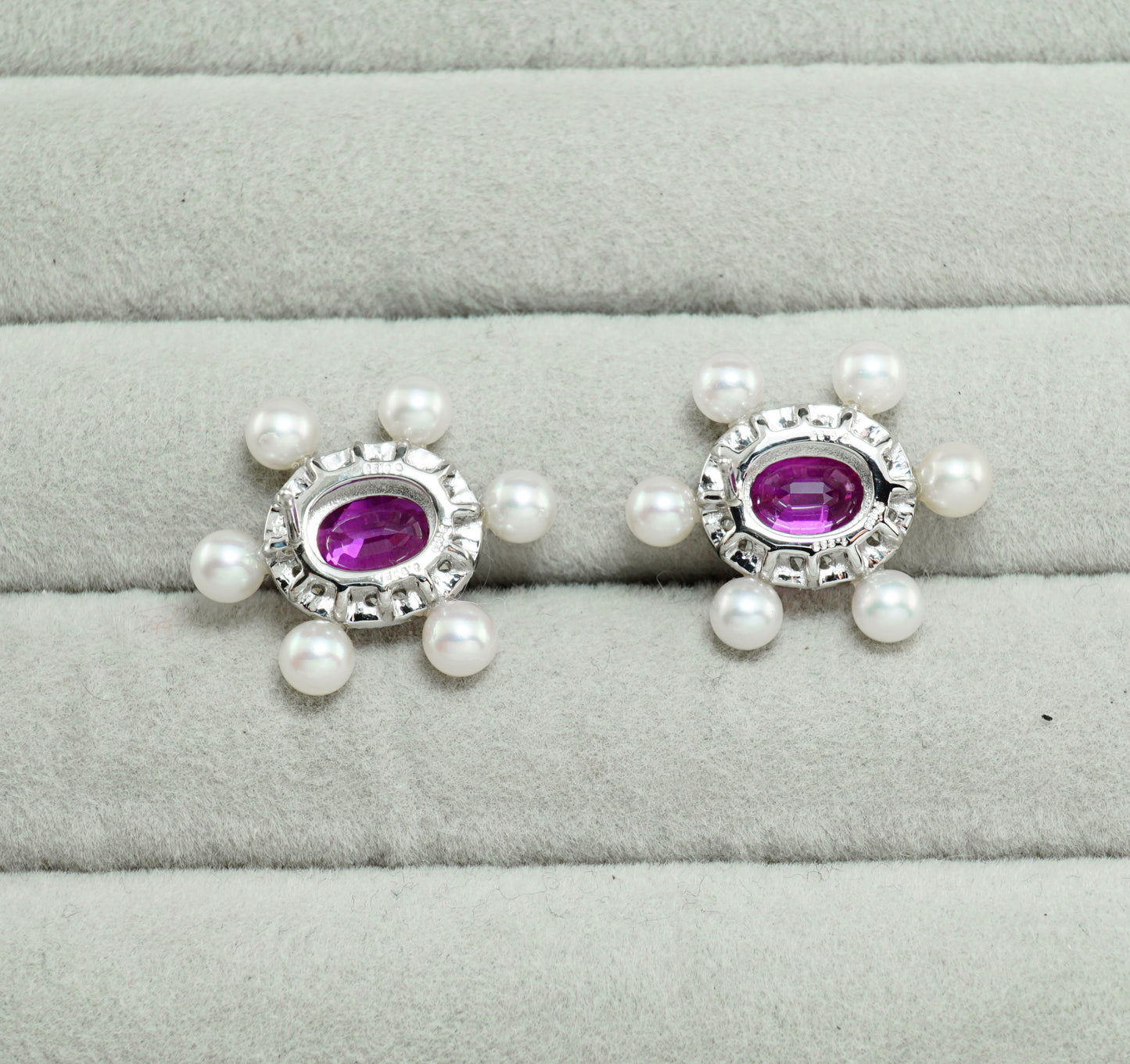 ピンクサファイア ピアス