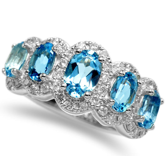 アクアマリン リング