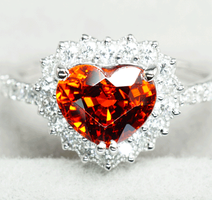 スペサタイトガーネット リング