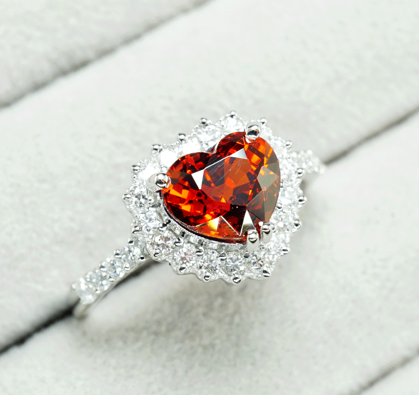 スペサタイトガーネット リング