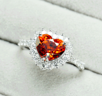 スペサタイトガーネット リング