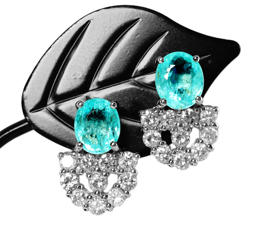 パライバトルマリン ピアス