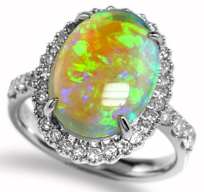 クリスタルオパール リング