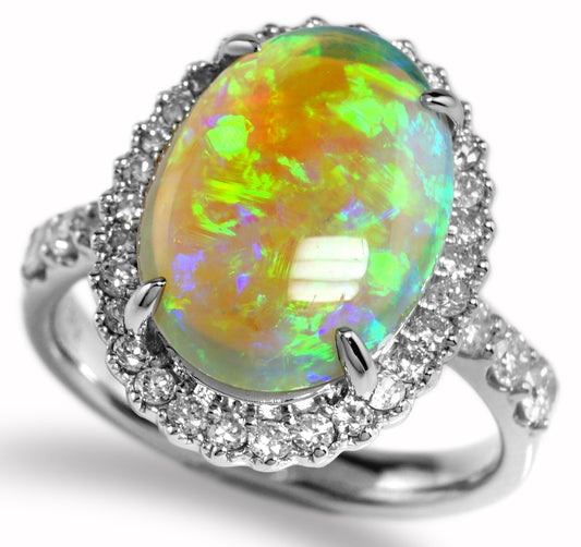 クリスタルオパール リング