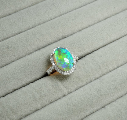 クリスタルオパール リング
