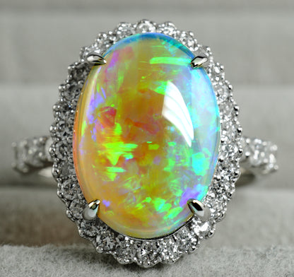 クリスタルオパール リング