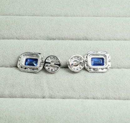 サファイア アコヤ ピアス