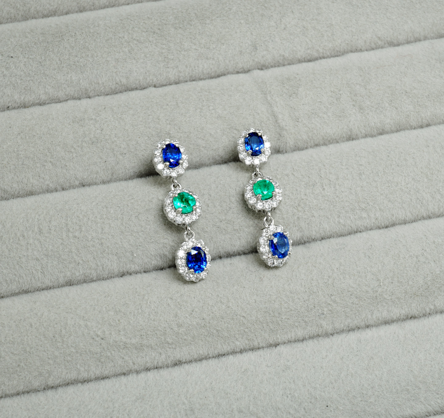 サファイア・エメラルド ピアス