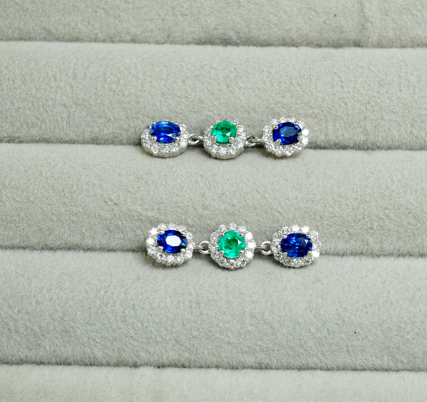 サファイア・エメラルド ピアス