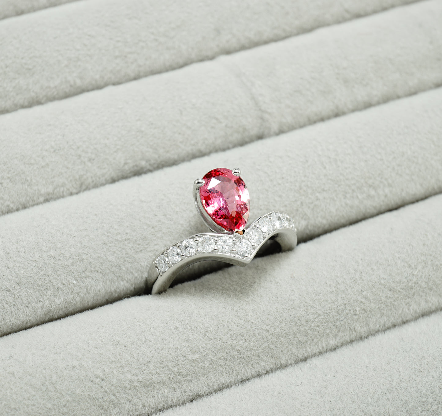 パパラチヤサファイア リング