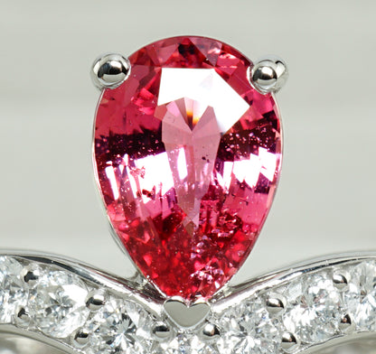 パパラチヤサファイア リング