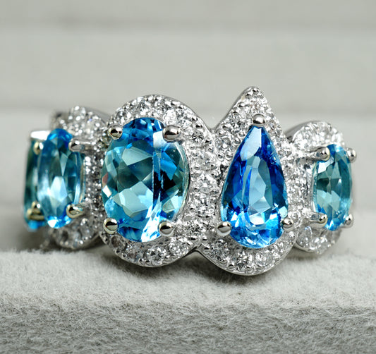 アクアマリン リング