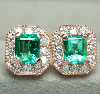 エメラルド ピアス