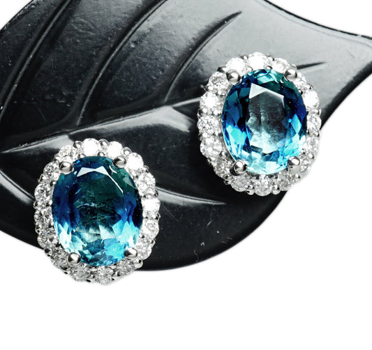 アクアマリン ピアス