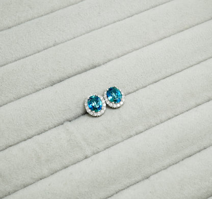 アクアマリン ピアス