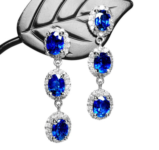 サファイア ピアス