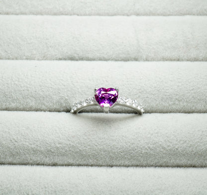 パープルサファイア リング