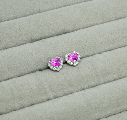 ピンクサファイア ピアス