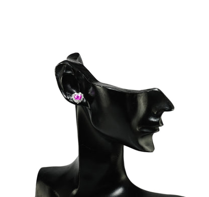 ピンクサファイア ピアス