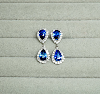 サファイア ピアス