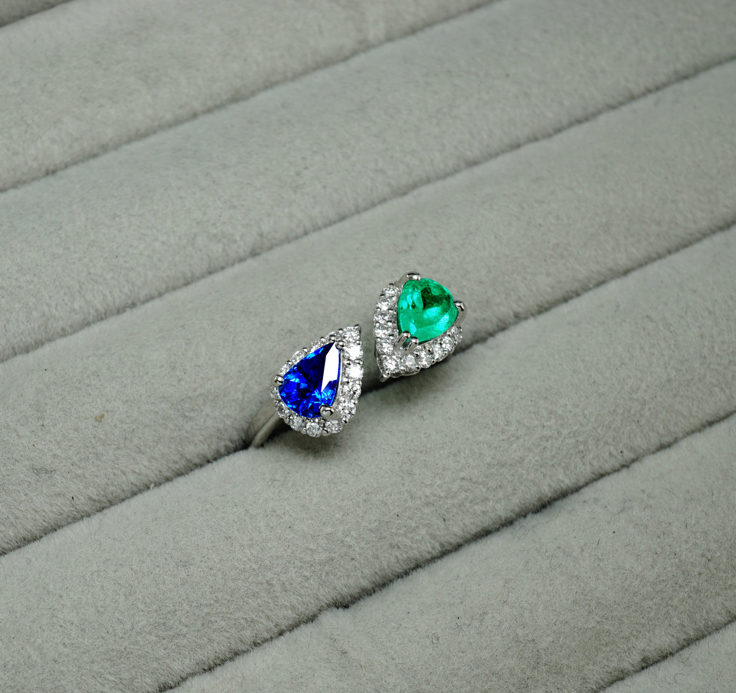 サファイア エメラルド リング