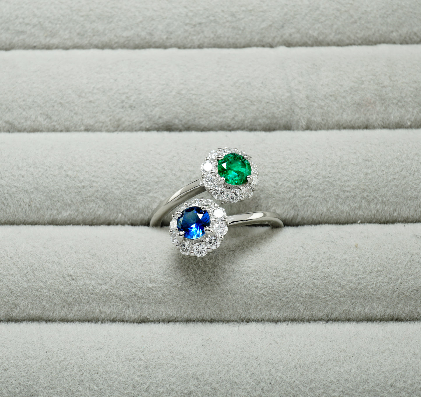 サファイア エメラルド リング