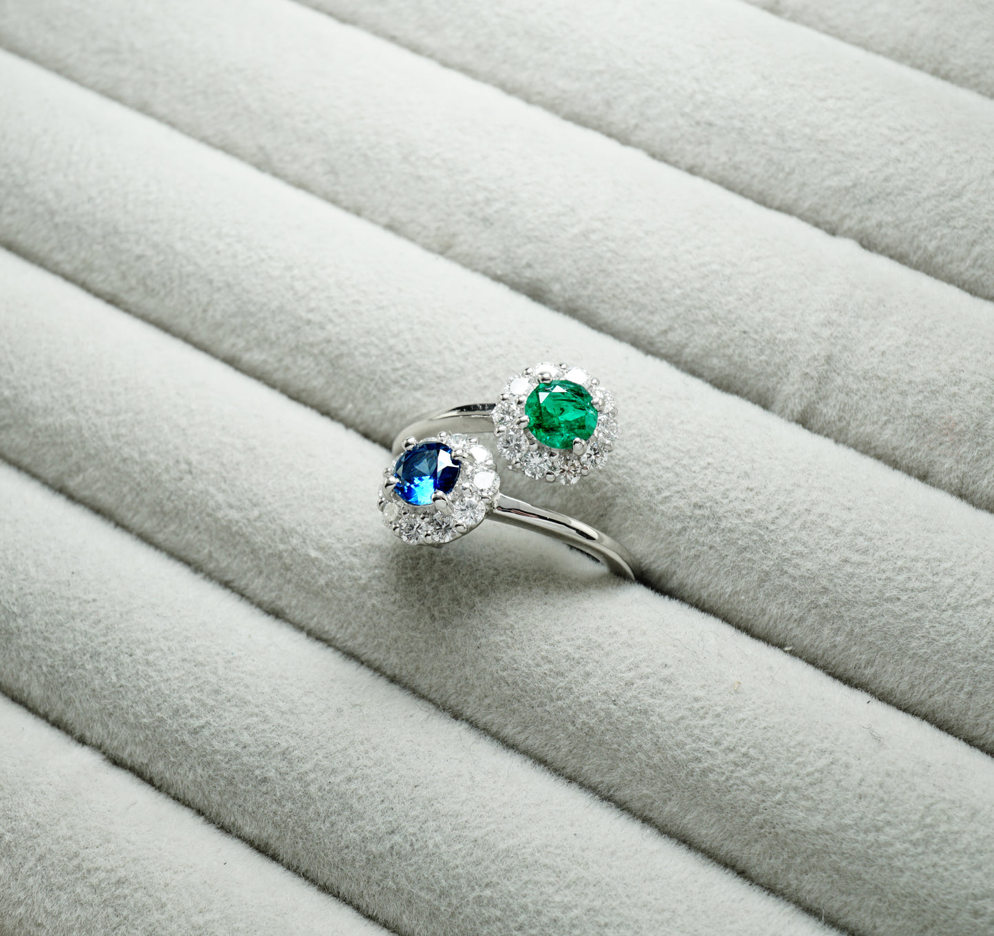 サファイア エメラルド リング