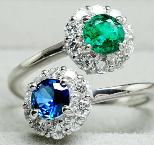 サファイア エメラルド リング