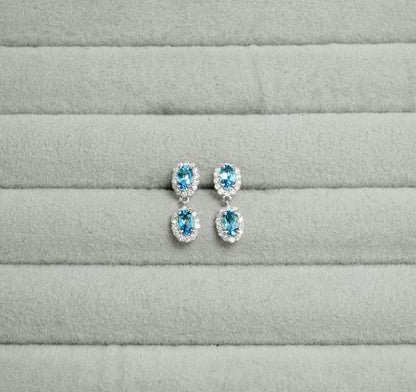 サンタマリアアクアマリン ピアス