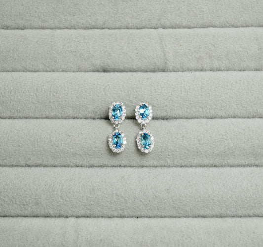 サンタマリアアクアマリン ピアス