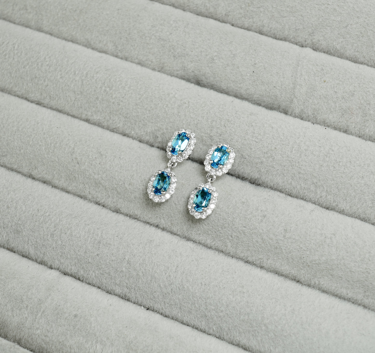 サンタマリアアクアマリン ピアス