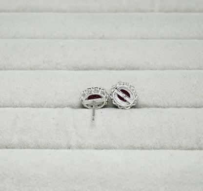 ピジョンブラッドルビー ピアス