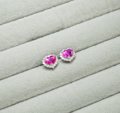 ピンクサファイア ピアス