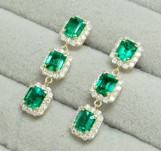 エメラルド ピアス