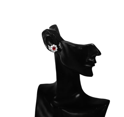 ピジョンブラッド ルビー ピアス