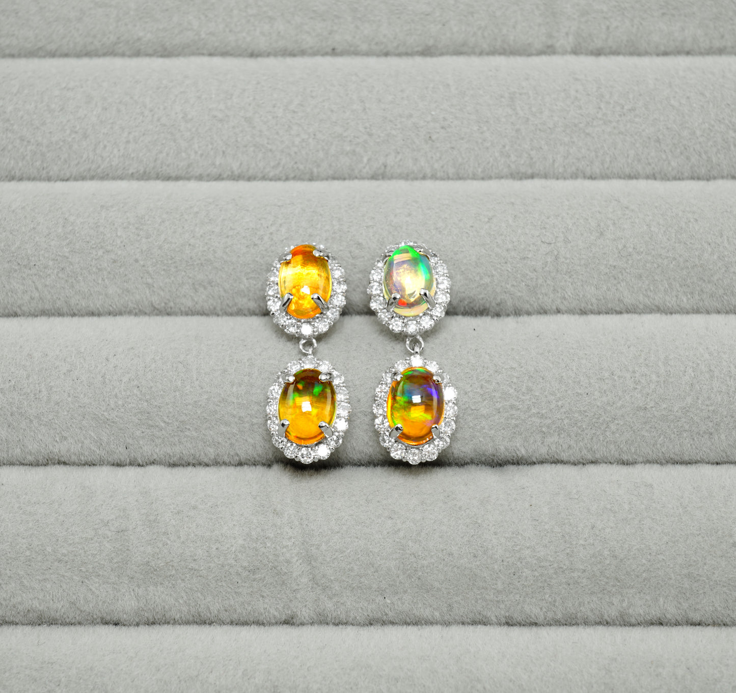 メキシコオパール ピアス