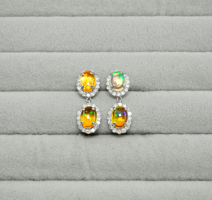 メキシコオパール ピアス