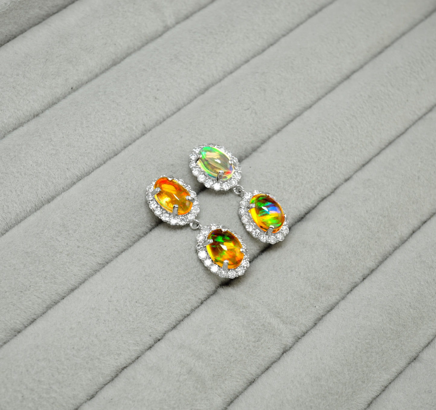 メキシコオパール ピアス
