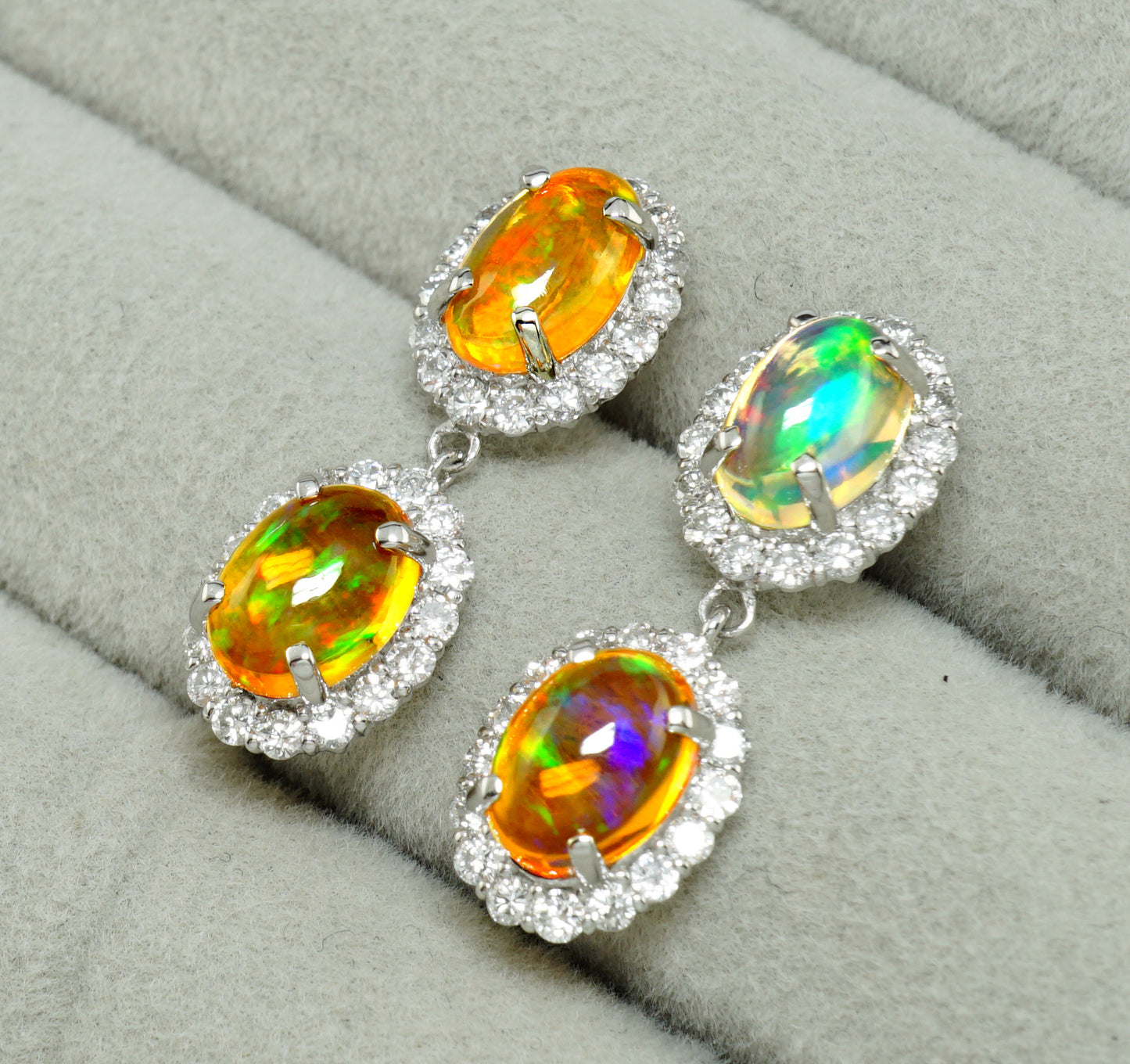 メキシコオパール ピアス
