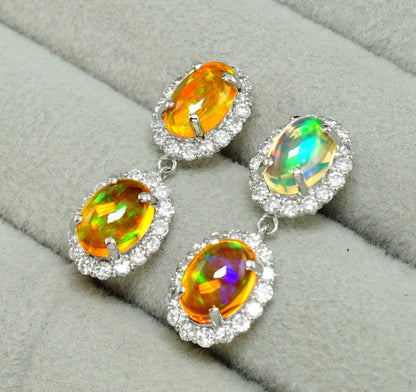 メキシコオパール ピアス