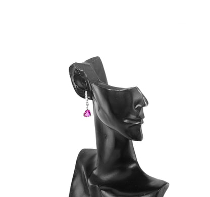 ピンクサファイア ピアス