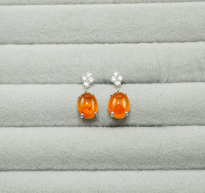 スペサルティンガーネット ピアス