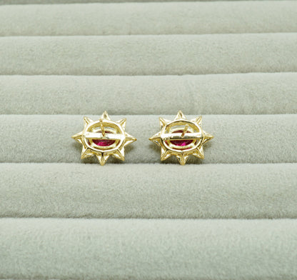 ルベライト ピアス
