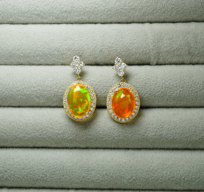メキシコオパール ピアス