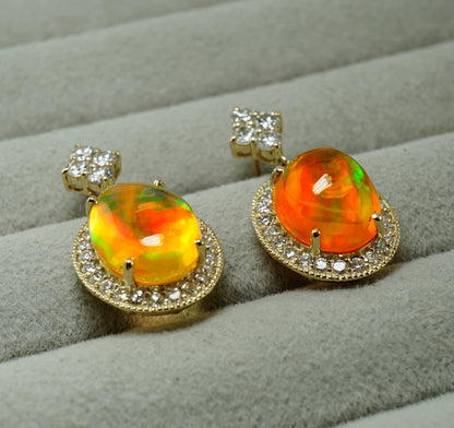 メキシコオパール ピアス