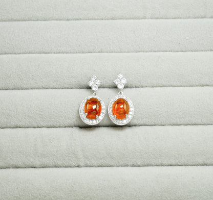 スペサルティンガーネット ピアス