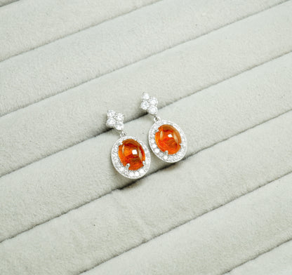 スペサルティンガーネット ピアス